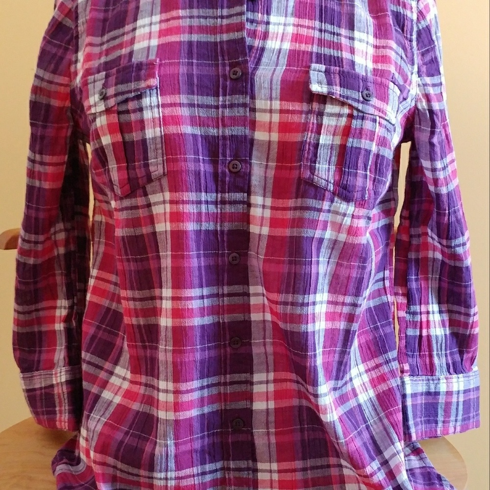 ST. JOHNS BAY Plaid Shirt BRAND NEW